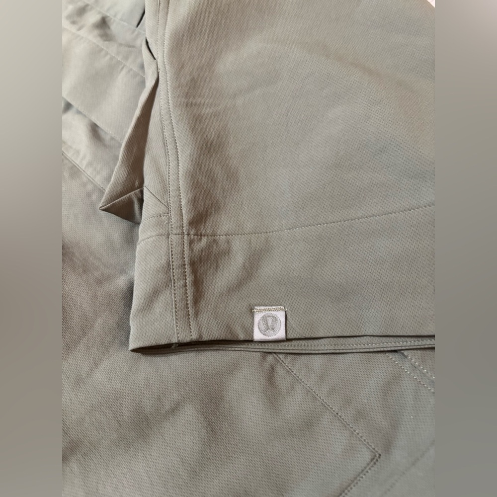 LULULMEN MENS Olive Green Athletic JACKET XXL Lululemon Cargo Pocket Shirt - Picture 13 of 14